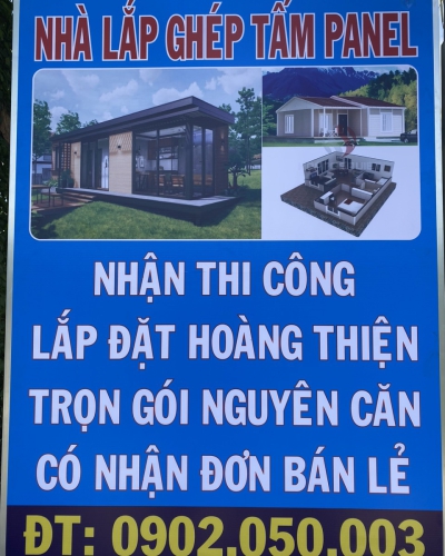 THI CÔNG NHÀ LẮP GHÉP PANEL GIÁ TỐT