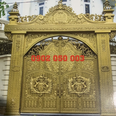 MẪU CỔNG NHÔM ĐÚC CÁO CẤP CÁI BÈ