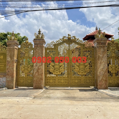 CỬA CỔNG NHÔM ĐÚC CAO CẤP CÁI BÈ