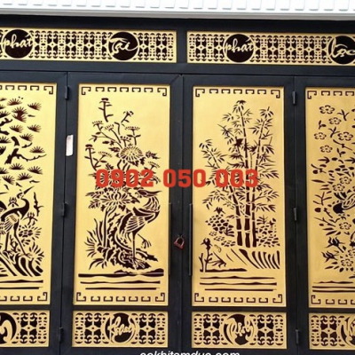 Cửa Cổng Sắt CNC 4 Cánh tại Tiền Giang