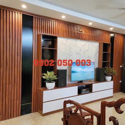 THI CÔNG KỆ TIVI NỘI THẤT BẰNG LAM SÓNG