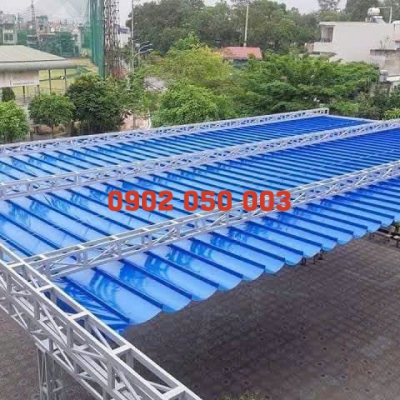 THI CÔNG MÁI CHE DI ĐỘNG TẠI ĐỒNG THÁP
