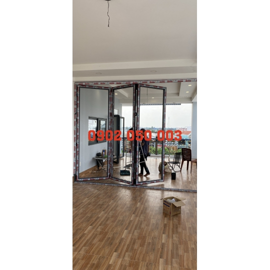 Cửa xếp trượt xingfa hệ 63 tiền Giang 