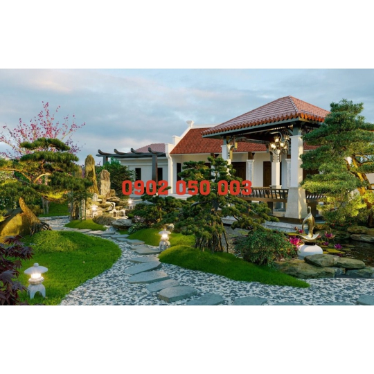 THI CÔNG BIỆT THỰ MINI SÂN VƯỜN TẠI MỸ THO - XÂY DỰNG UY TÍN MỸ THO