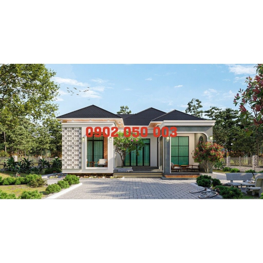 THI CÔNG BIỆT THỰ MINI SÂN VƯỜN TẠI MỸ THO - XÂY DỰNG UY TÍN MỸ THO