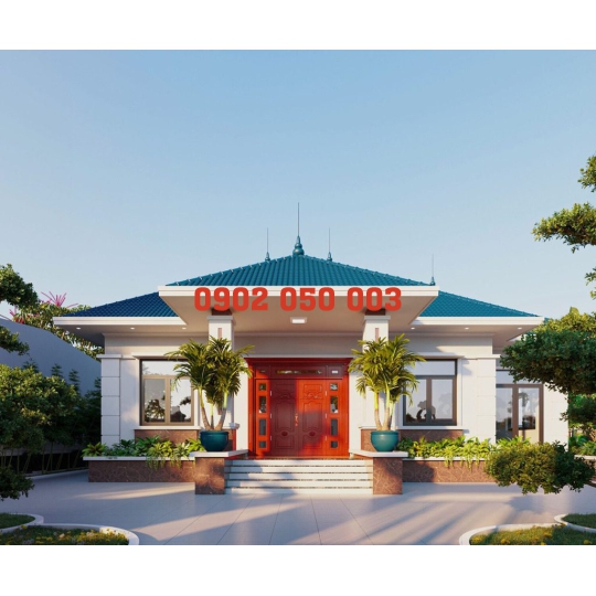 THI CÔNG BIỆT THỰ MINI SÂN VƯỜN TẠI MỸ THO - XÂY DỰNG UY TÍN MỸ THO