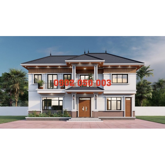 THI CÔNG BIỆT THỰ MÁI NHẬT TẠI TIỀN GIANG