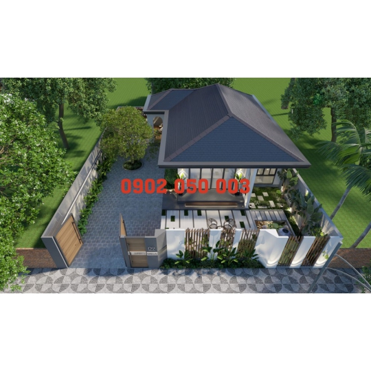 THI CÔNG BIỆT THỰ  MÁI THÁI HIỆN ĐẠI - THIẾT KẾ THI CÔNG NHÀ TRỌN GÓI TIỀN GIANG