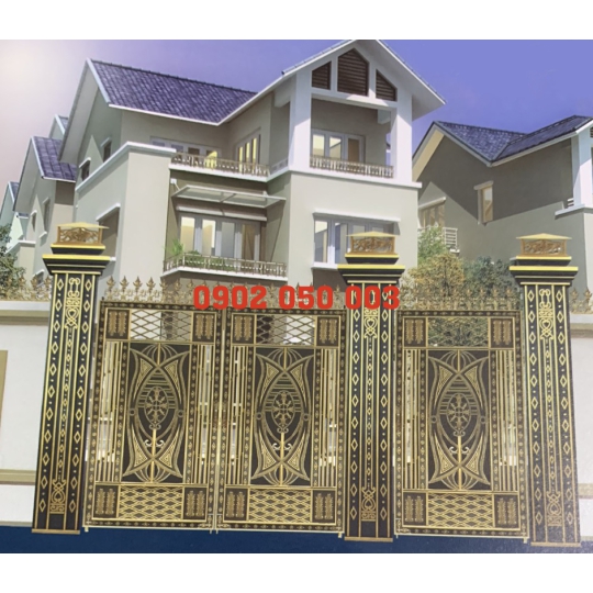 MẪU CỬA CỔNG NHÔM ĐÚC GIÁ TỐT TIỀN GIANG