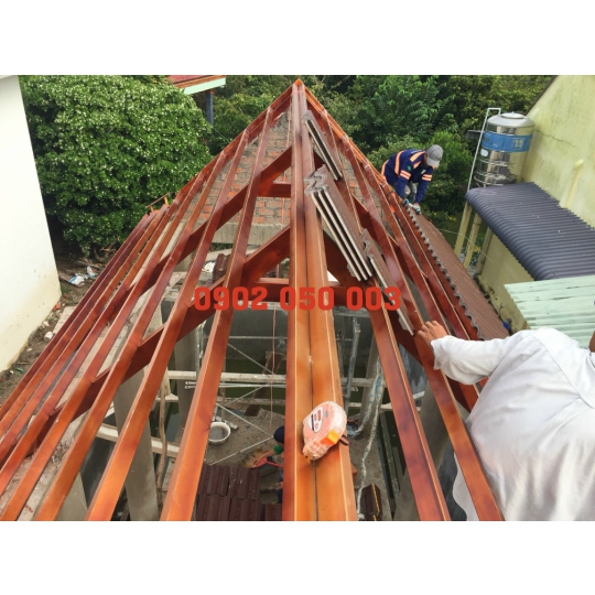 THI CÔNG MÁI NGÓI NHÀ TẠI CÁI BÈ