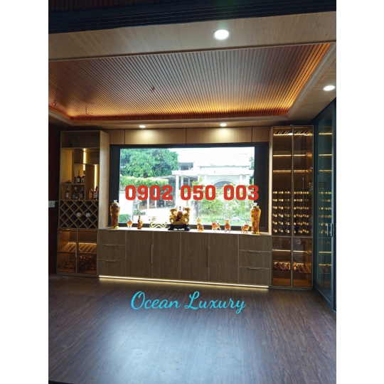 THIẾT KẾ THI CÔNG TỦ RƯỢU PHÒNG KHÁCH CAO CẤP