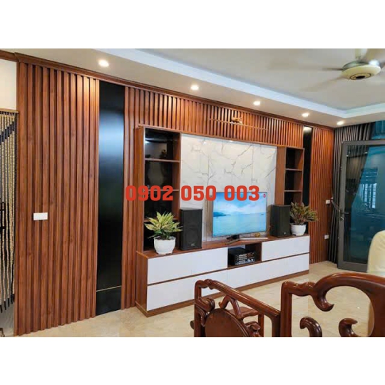 THI CÔNG KỆ TIVI NỘI THẤT BẰNG LAM SÓNG
